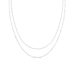 Elli "Choker 2er Set Kugel- & Figarokette< Halsketten|Silber