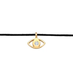 Elli "Choker Evil Eye | Nylon< Symbol-schmuck|Halsketten