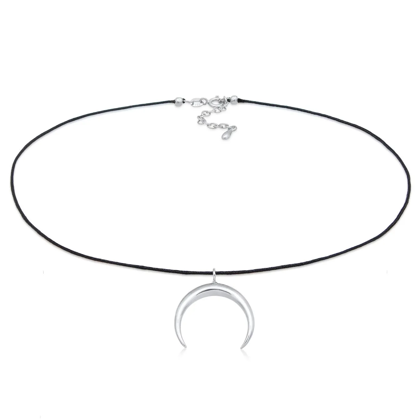Elli "Choker Halbmond Basic | Nylon< Symbol-schmuck|Halsketten