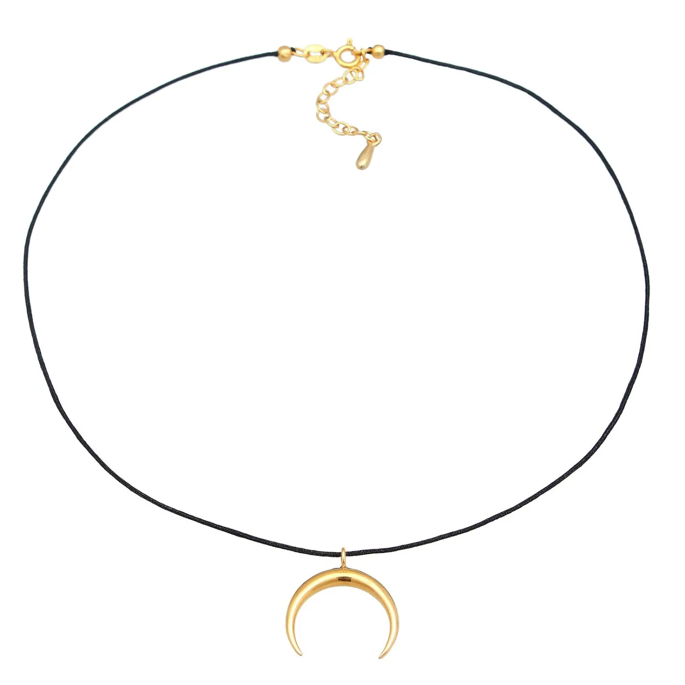 Elli "Choker Halbmond Basic | Nylon< Symbol-schmuck|Halsketten