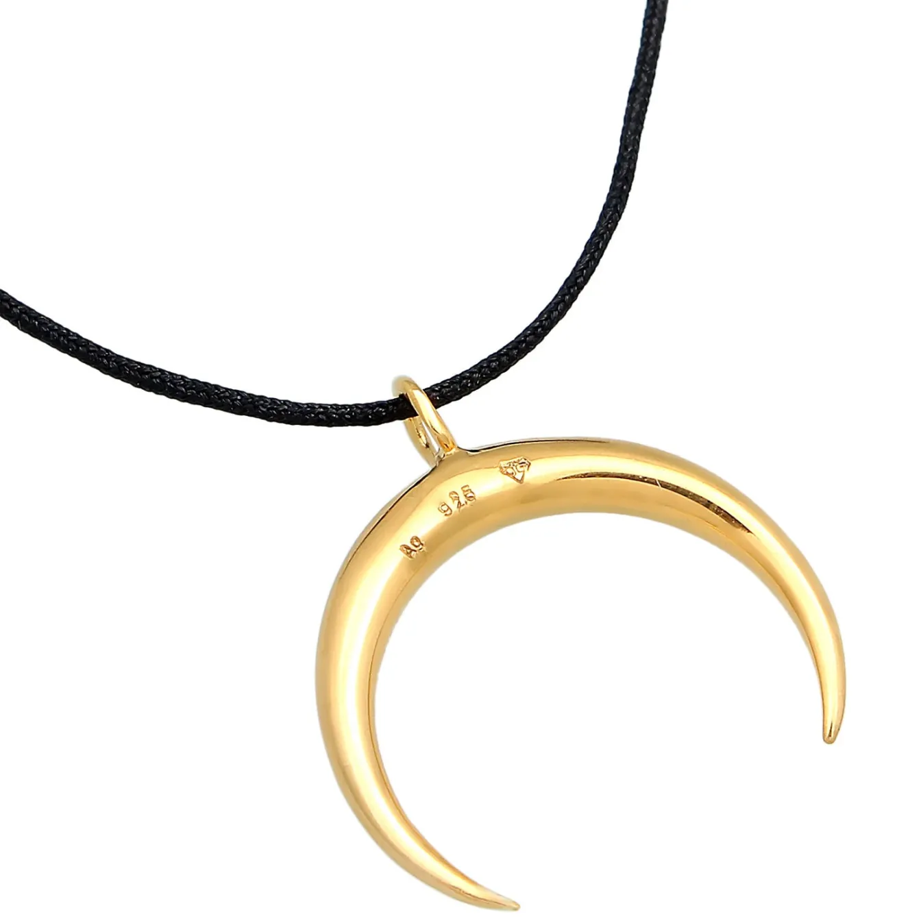 Elli "Choker Halbmond Basic | Nylon< Symbol-schmuck|Halsketten