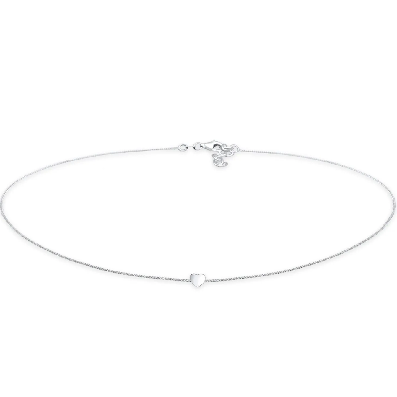 Elli "Choker Herz< Silber|Roségold
