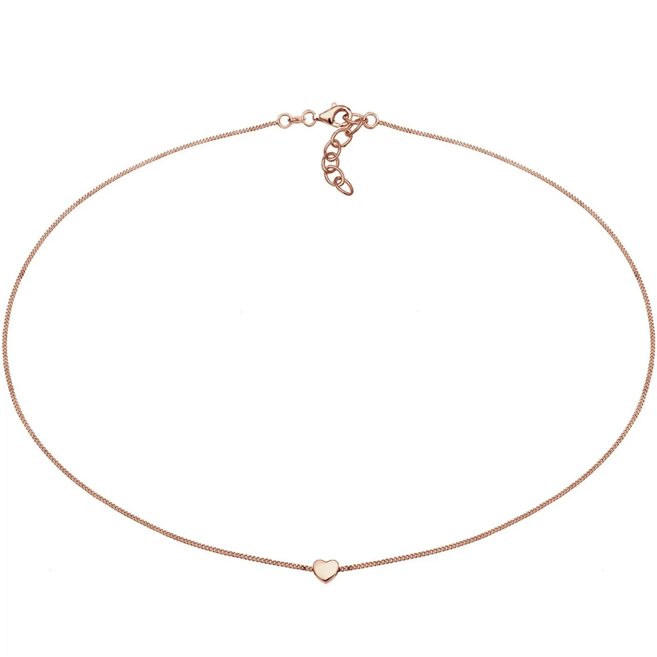 Elli "Choker Herz< Silber|Roségold