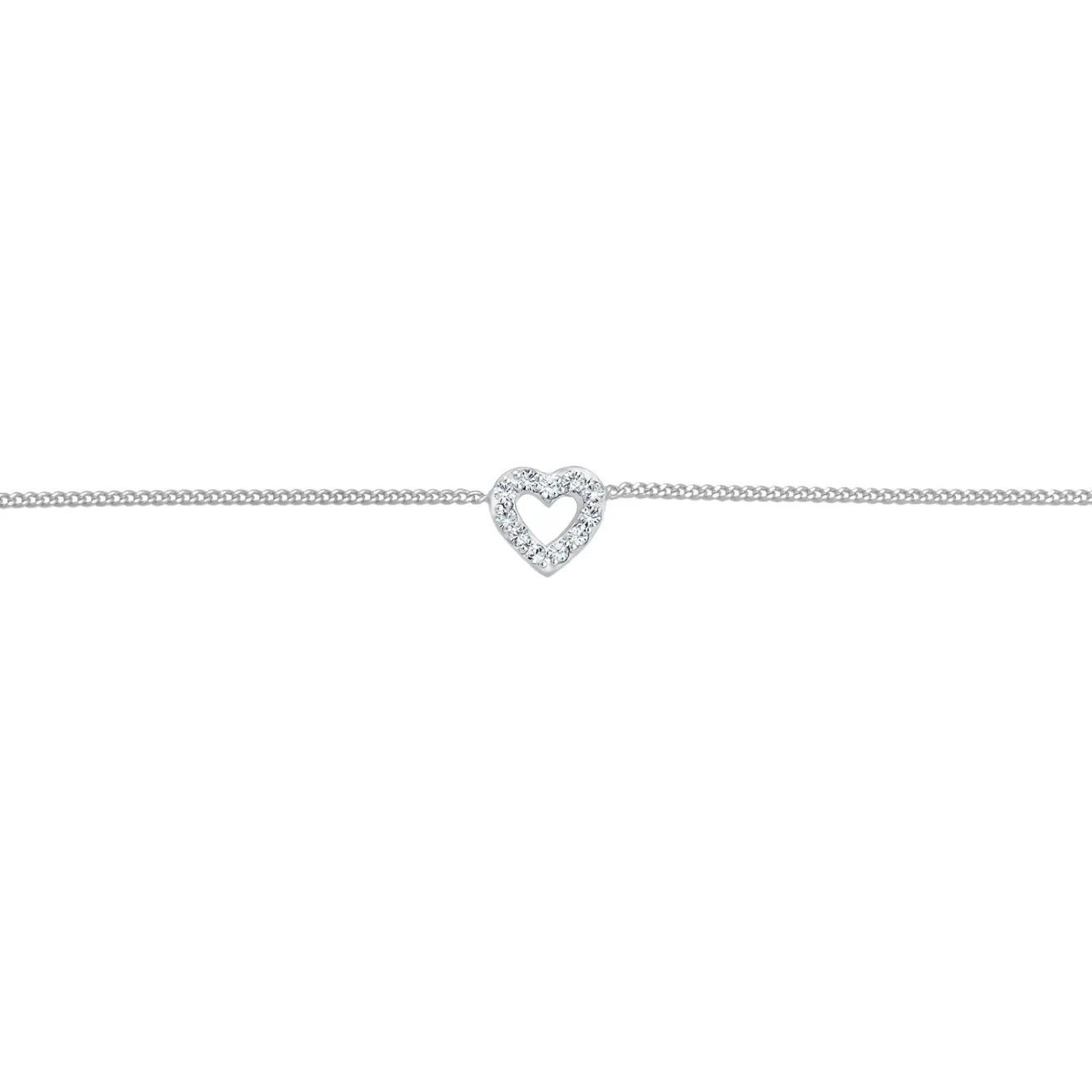 Elli "Choker Herz | Kristall (Weiß)< Symbol-schmuck|Herz-schmuck