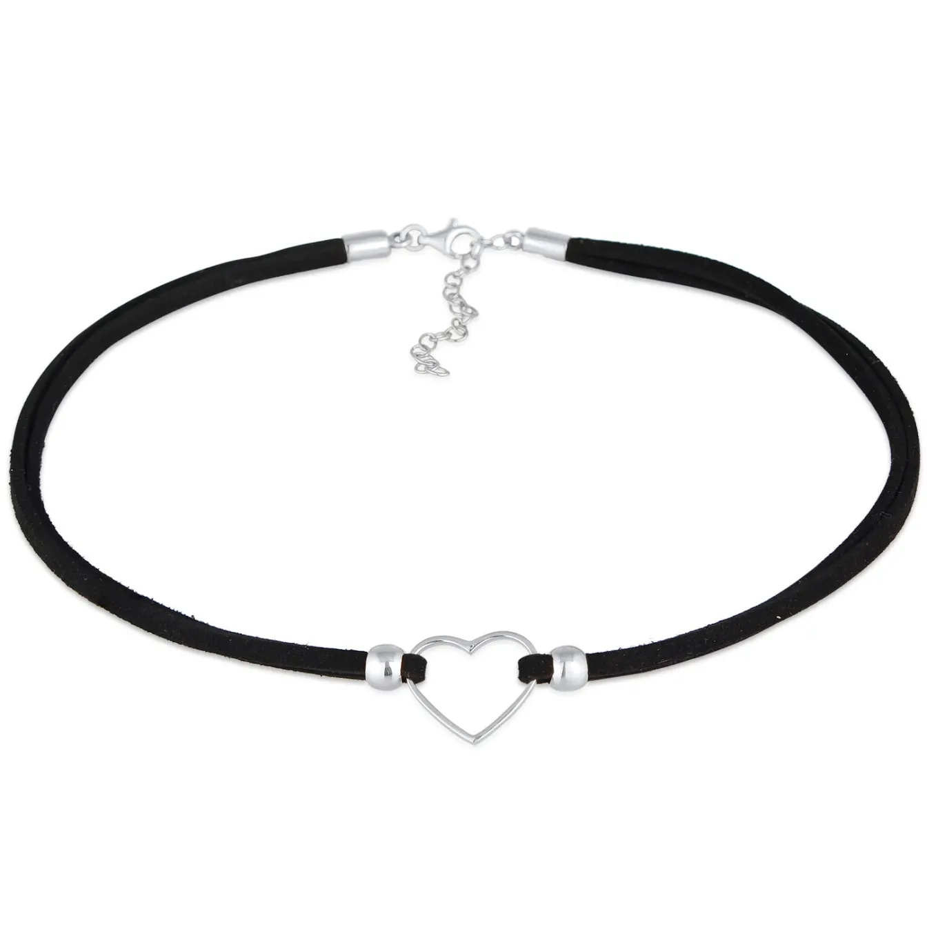 Elli "Choker Herz | Kunstleder< Symbol-schmuck|Herz-schmuck