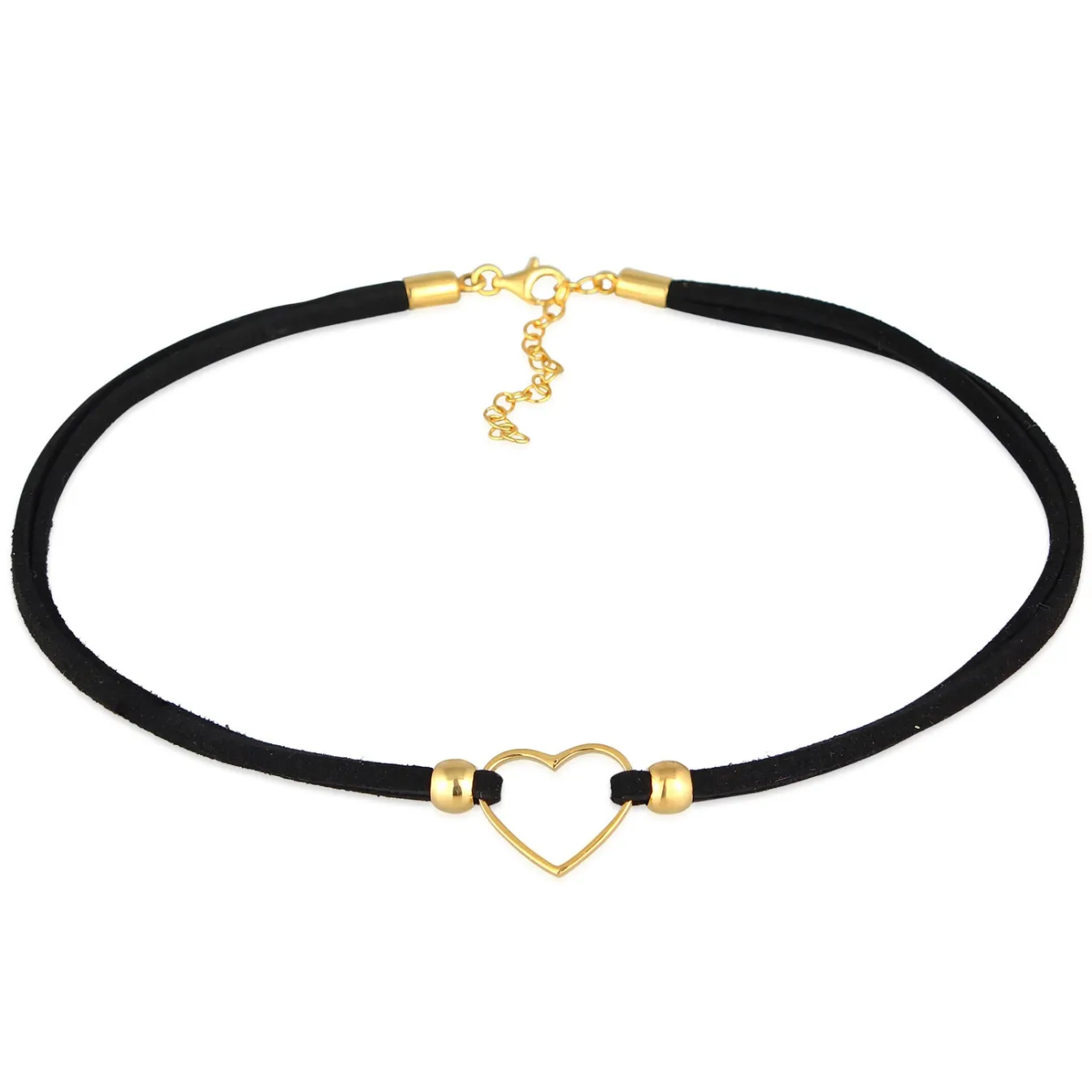 Elli "Choker Herz | Kunstleder< Symbol-schmuck|Herz-schmuck