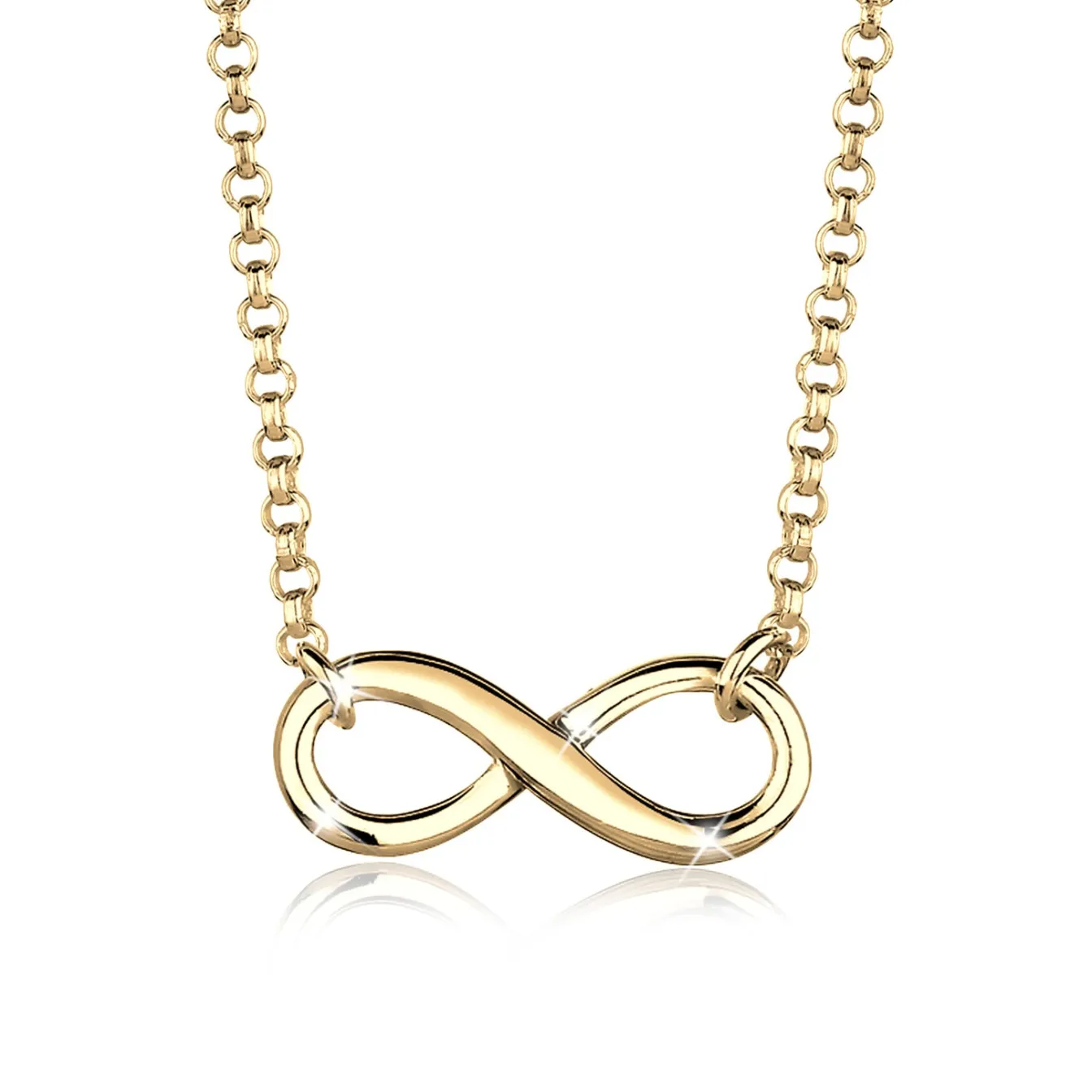 Elli "Choker Infinity< Roségold|Symbol-schmuck