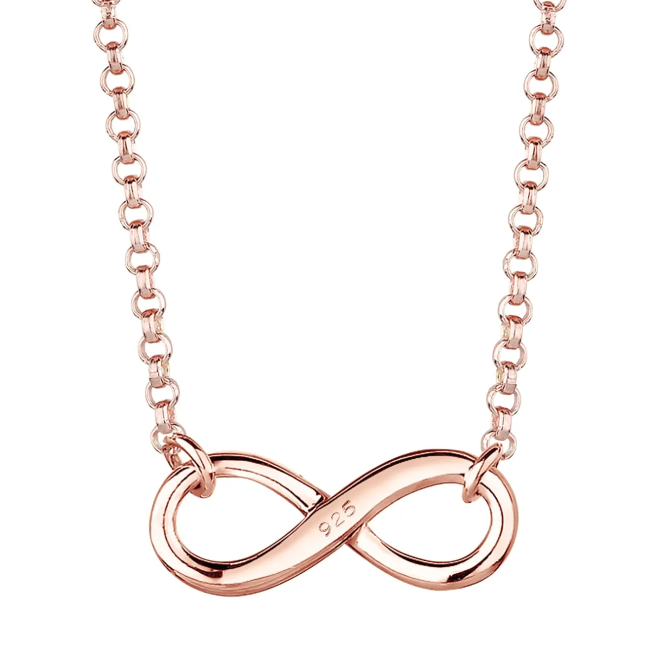 Elli "Choker Infinity< Roségold|Symbol-schmuck