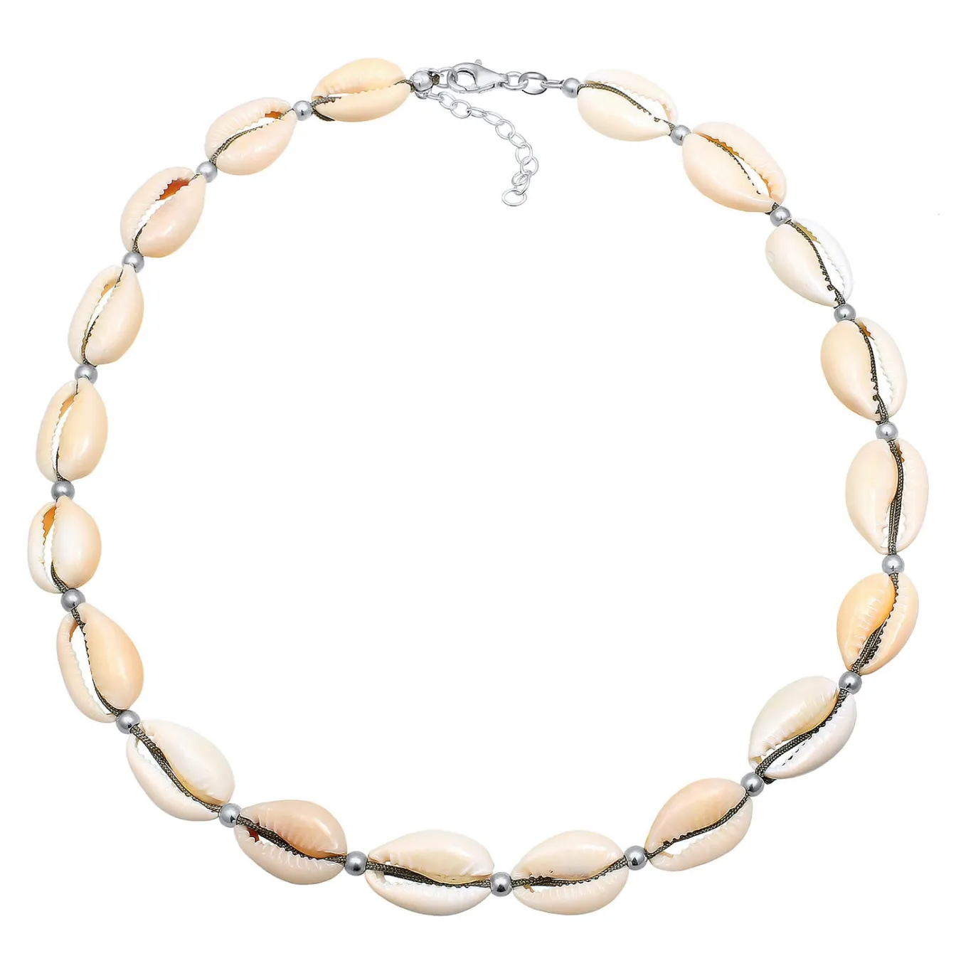 Elli "Choker Kauri Muscheln< Halsketten|Vergoldet