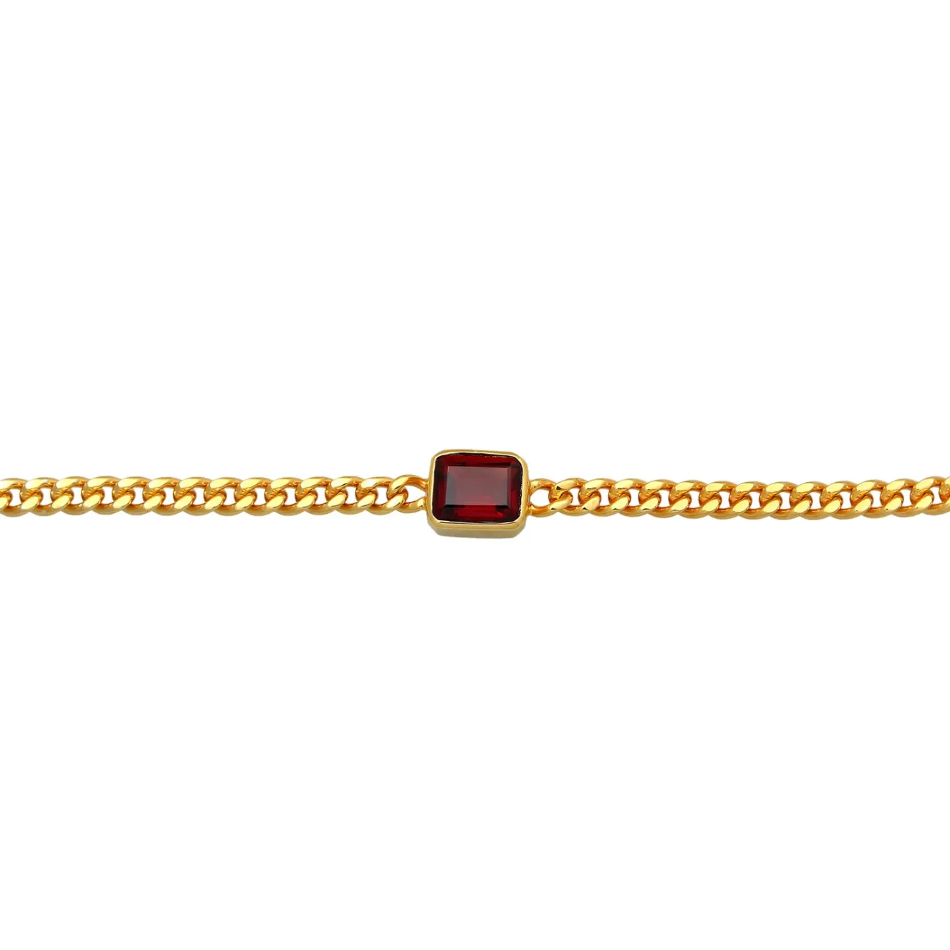 Elli "Choker Klassisch | Granat (Dunkelrot)< Halsketten|Vergoldet