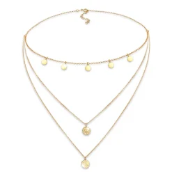 Elli "Choker Kreis< Halsketten|Vergoldet