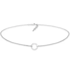 Elli "Choker Kreis Geo< Roségold|Halsketten