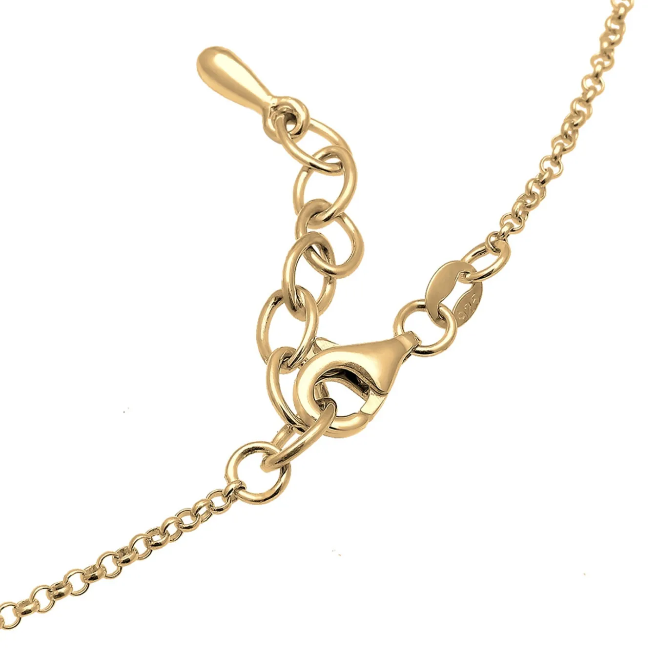 Elli "Choker Kreis Geo< Roségold|Halsketten