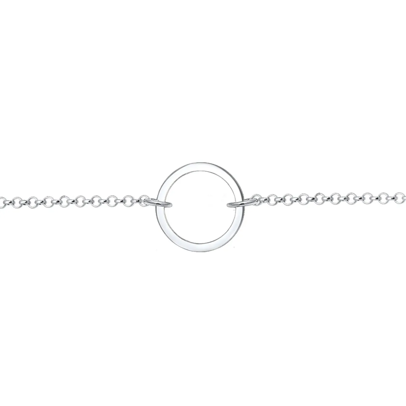 Elli "Choker Kreis Geo< Roségold|Halsketten