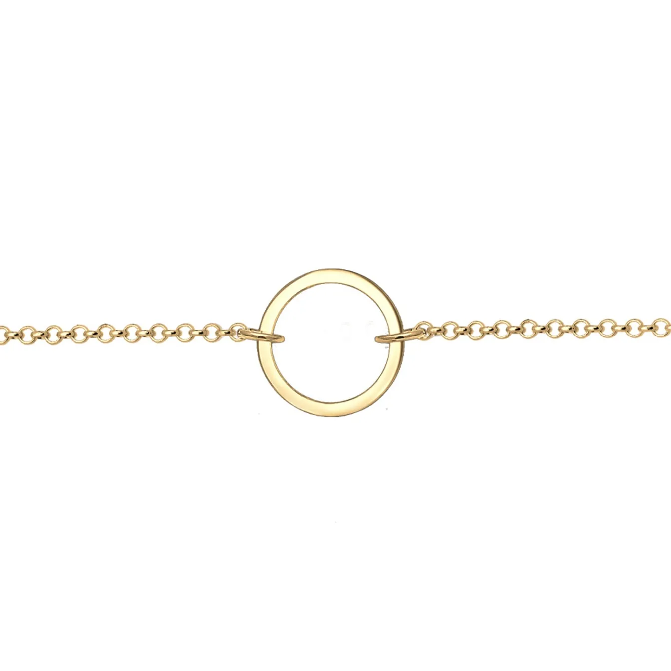 Elli "Choker Kreis Geo< Roségold|Halsketten