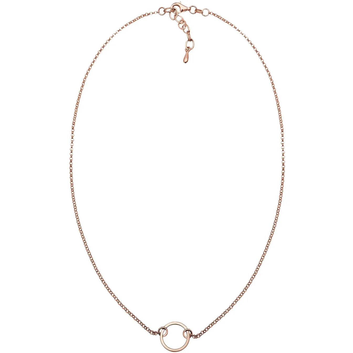 Elli "Choker Kreis Geo< Roségold|Halsketten