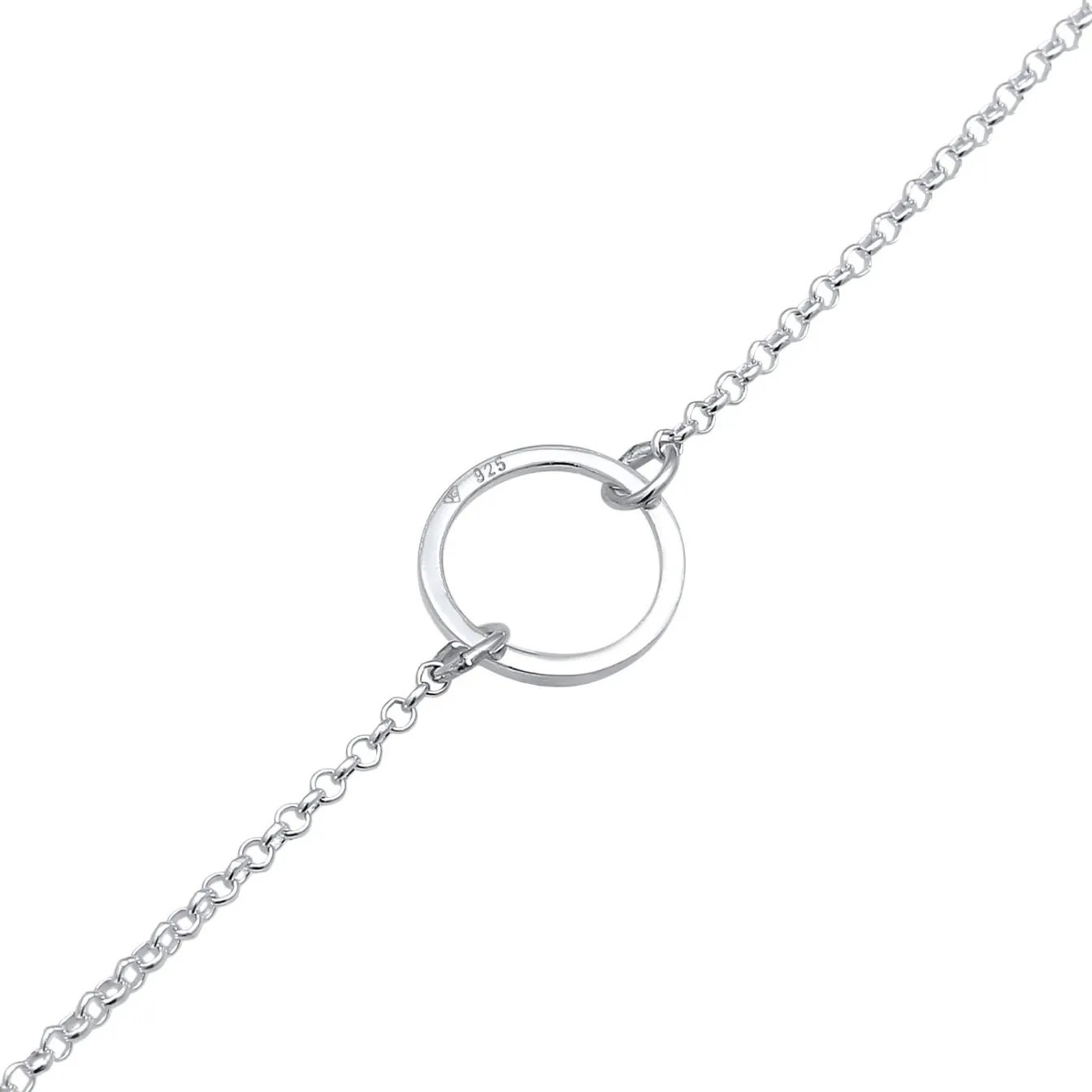 Elli "Choker Kreis Geo< Roségold|Halsketten