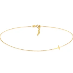Elli "Choker Kreuz< Silber|Roségold