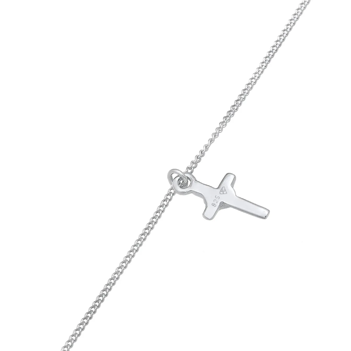 Elli "Choker Kreuz | Kristall (Weiß)< Symbol-schmuck|Halsketten