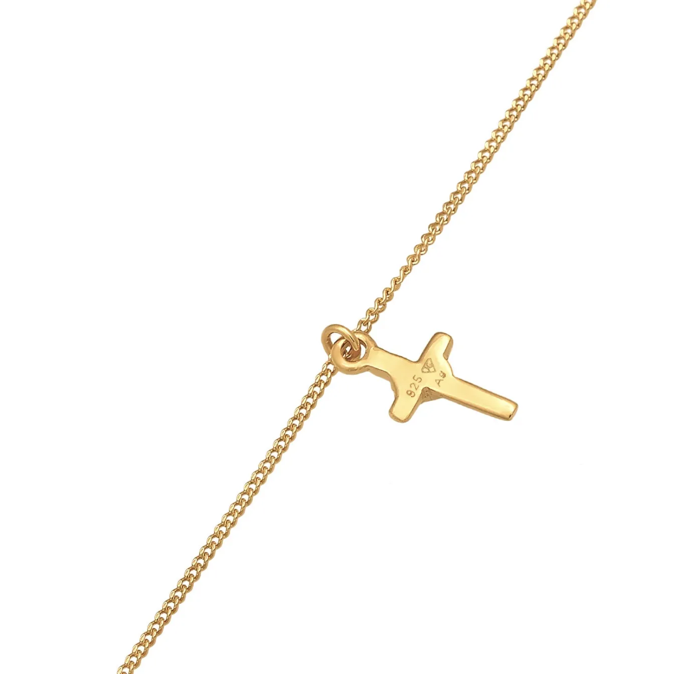 Elli "Choker Kreuz | Kristall (Weiß)< Symbol-schmuck|Halsketten