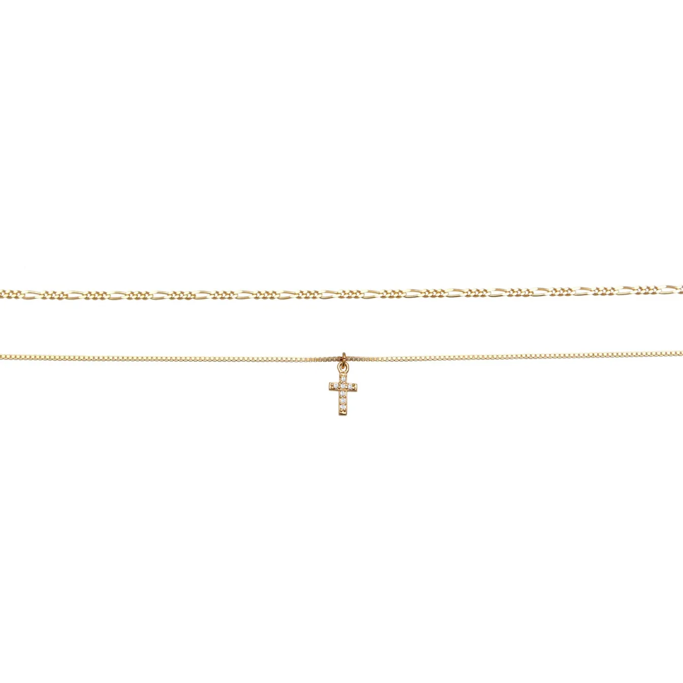 Elli "Choker Kreuz Anhänger | Zirkonia (Weiß)< Symbol-schmuck|Halsketten