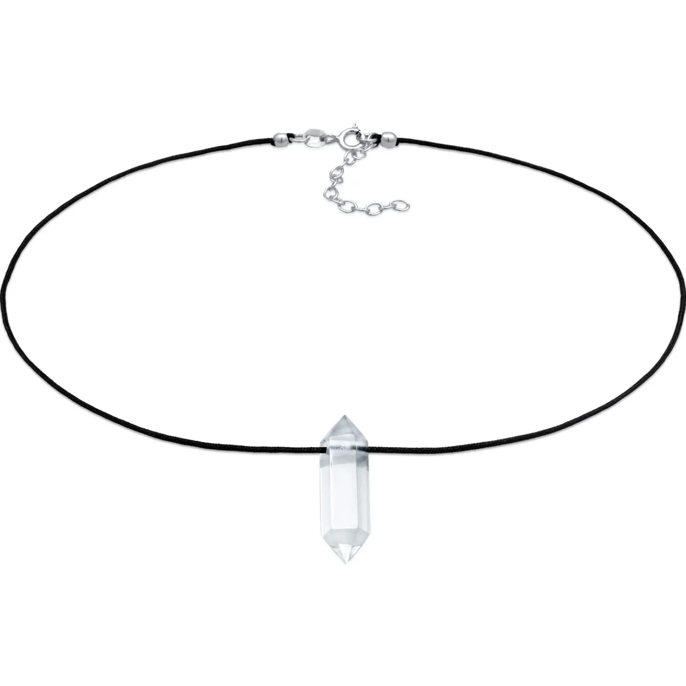 Elli "Choker Kristallspitze | Nylon< Halsketten