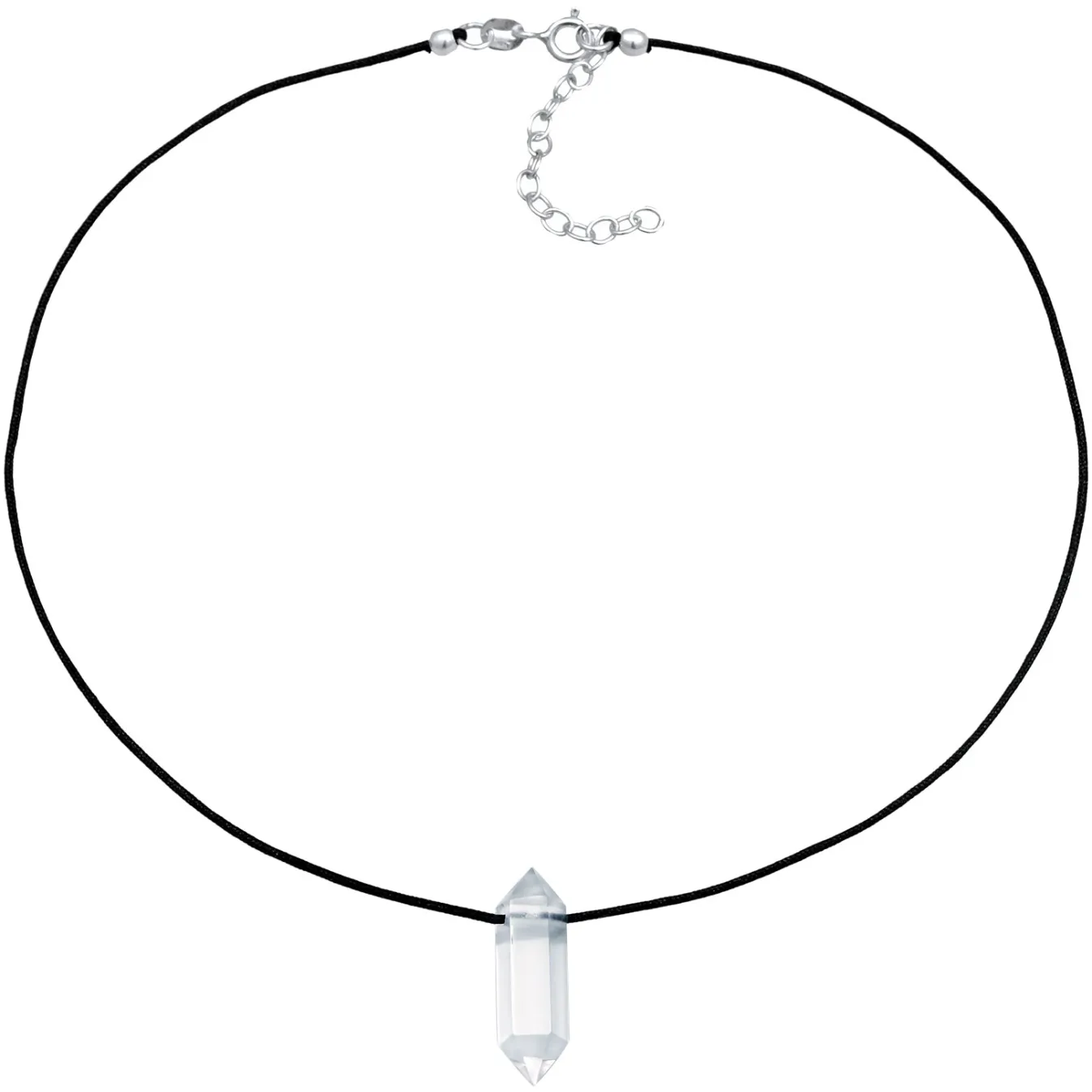 Elli "Choker Kristallspitze | Nylon< Halsketten
