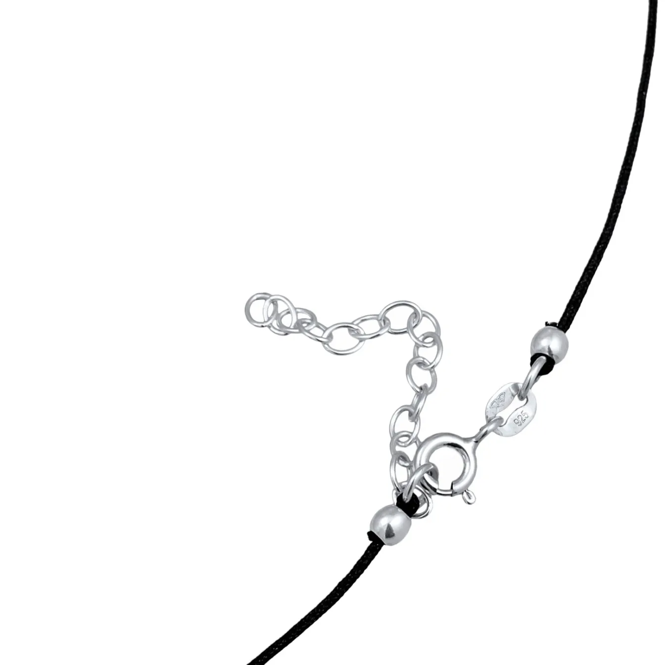 Elli "Choker Kristallspitze | Nylon< Halsketten