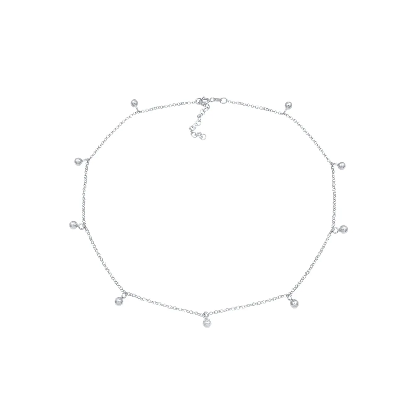 Elli "Choker Kugel Anhänger< Halsketten|Silber