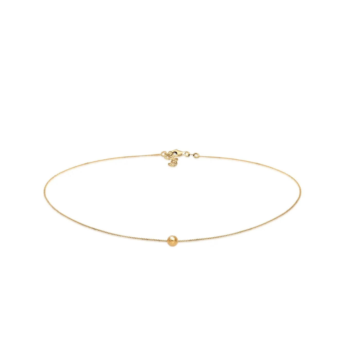 Elli "Choker Kugel Geo< Halsketten|Vergoldet