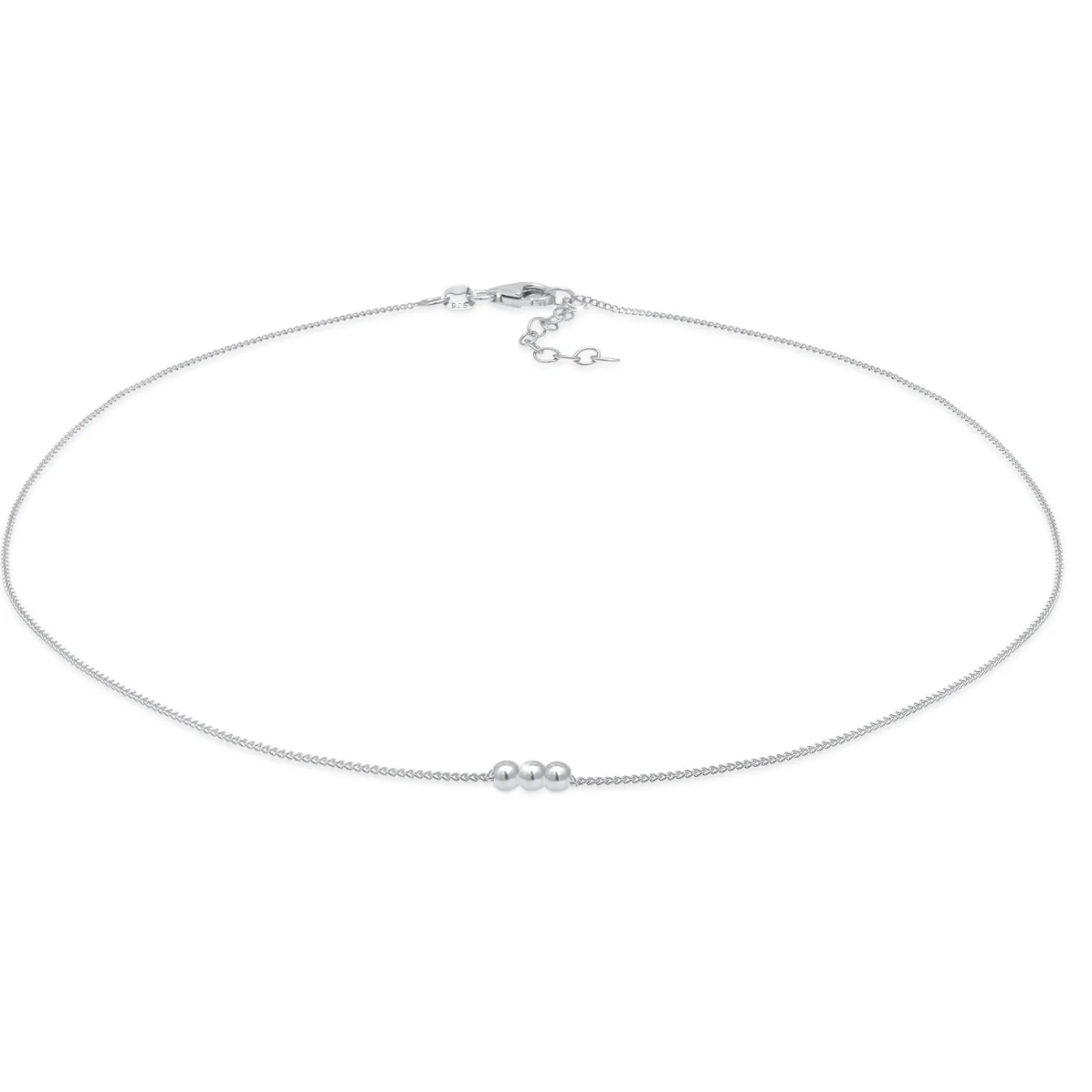 Elli "Choker Kugeln Basic< Halsketten|Silber