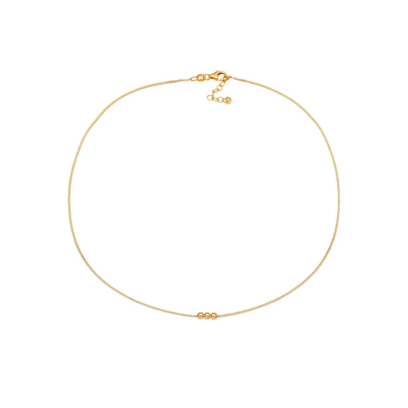 Elli "Choker Kugeln Basic< Halsketten|Silber