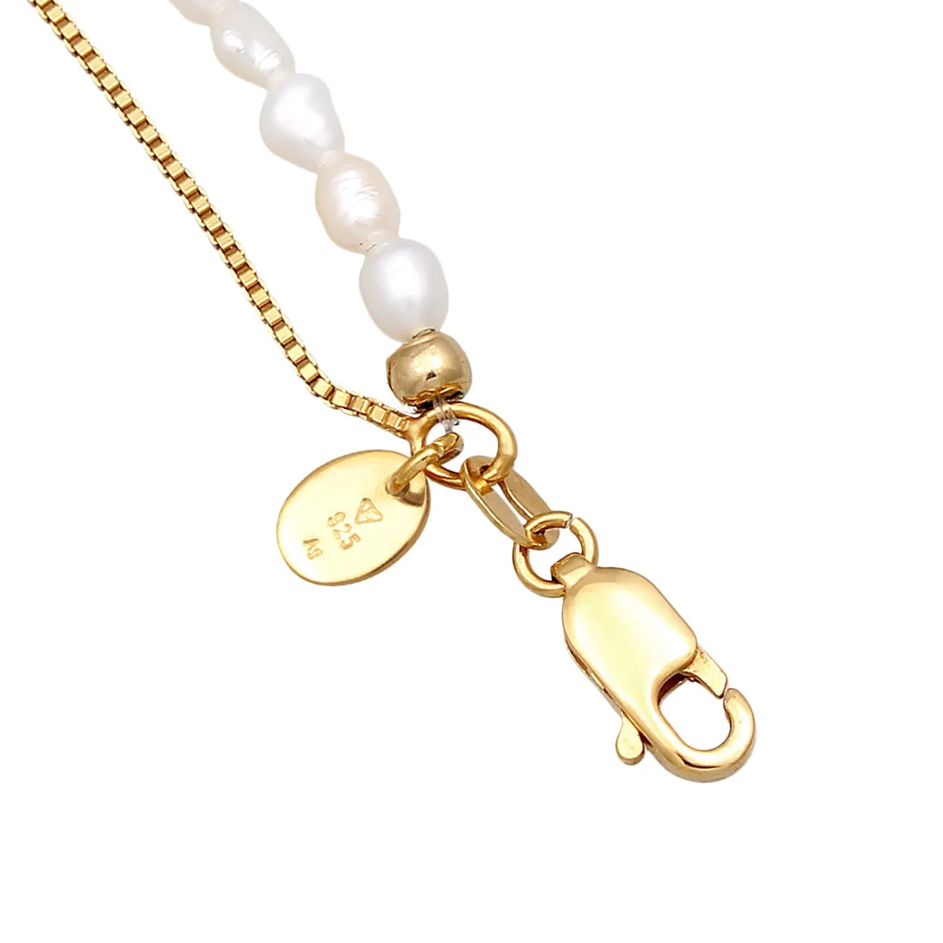 Elli "Choker Layer Sonne Süßwasserperlen 925 Silber< Symbol-schmuck|Perlen