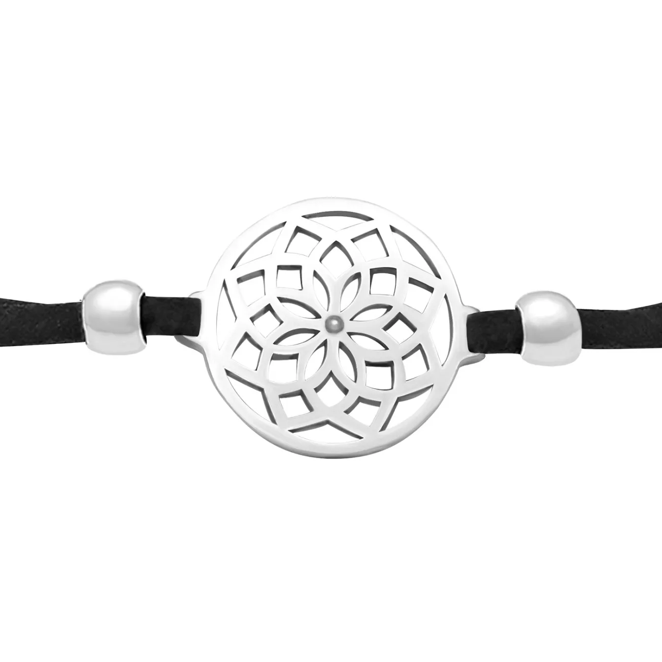 Elli "Choker Lebensblume | Textilband< Symbol-schmuck|Halsketten