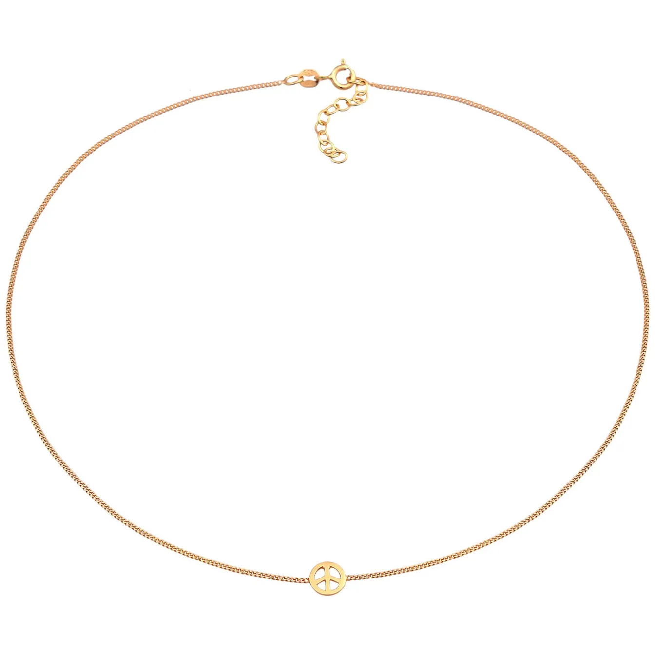 Elli "Choker Peace< Halsketten|Silber