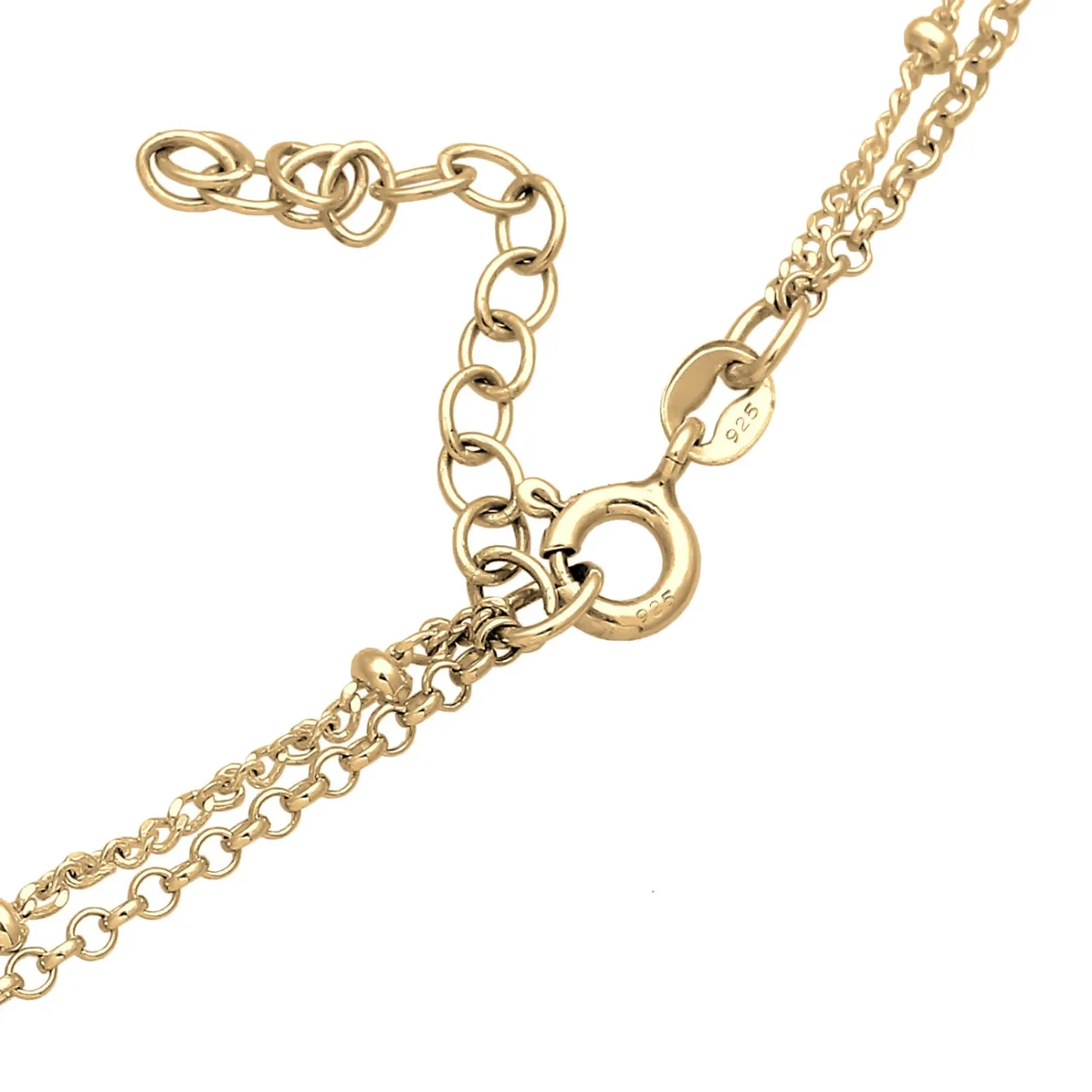 Elli "Choker Plättchen< Halsketten|Vergoldet