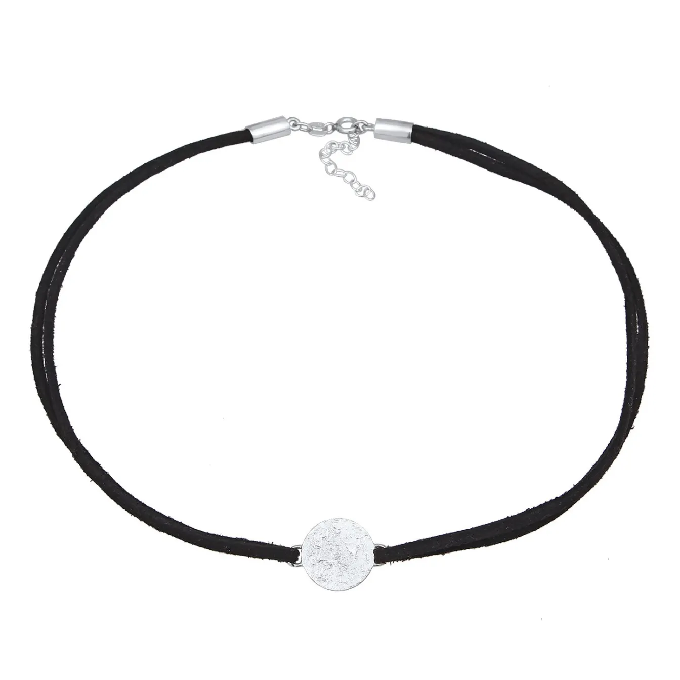 Elli "Choker Plättchen< Halsketten|Silber