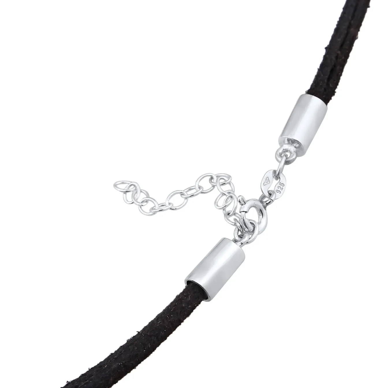 Elli "Choker Plättchen< Halsketten|Silber