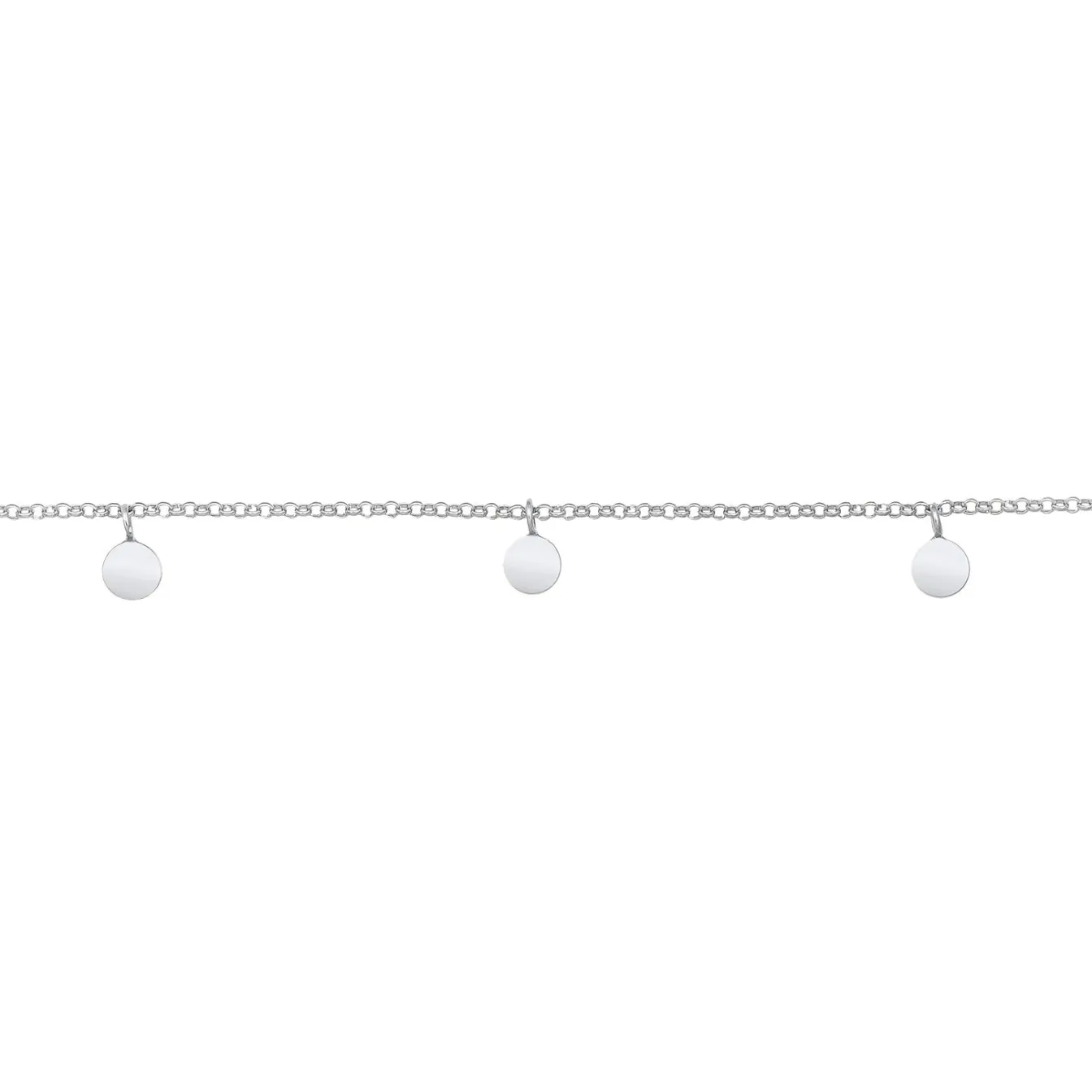 Elli "Choker Plättchen< Roségold|Halsketten