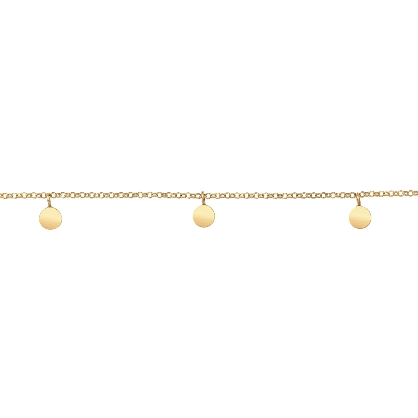 Elli "Choker Plättchen< Roségold|Halsketten