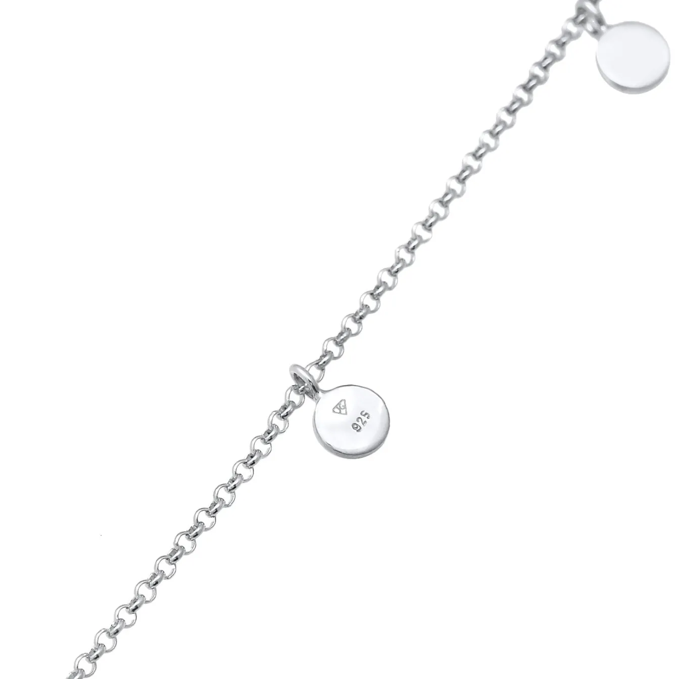 Elli "Choker Plättchen< Roségold|Halsketten