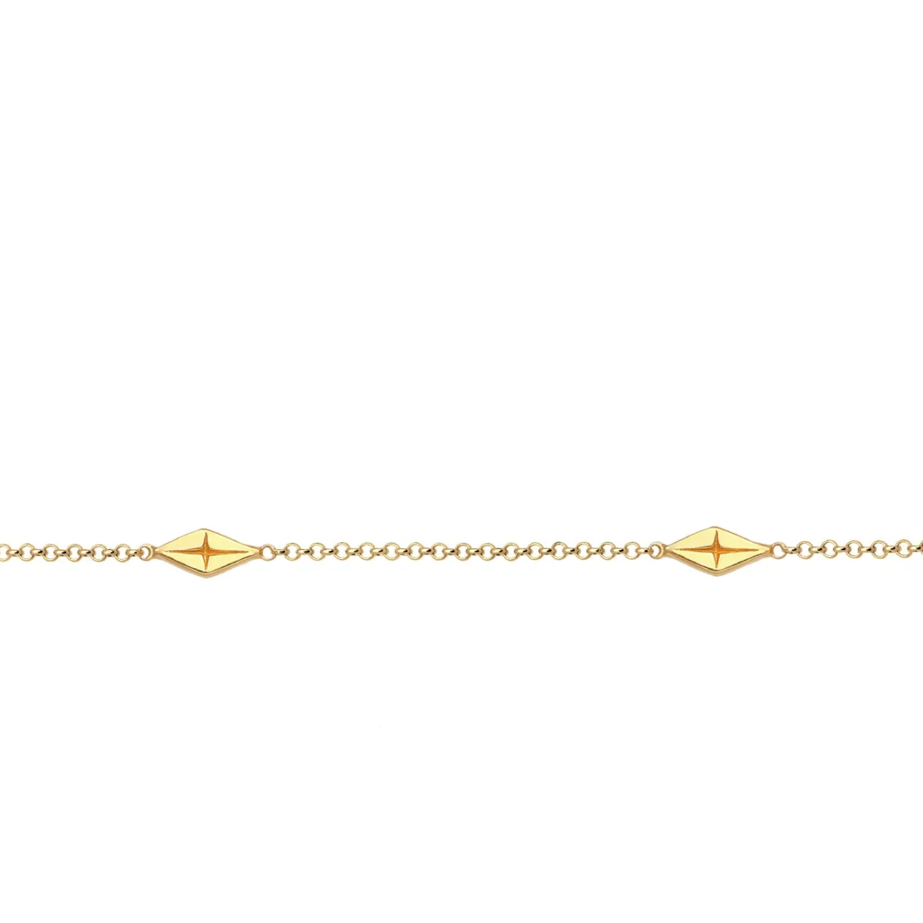 Elli "Choker Raute< Halsketten|Silber