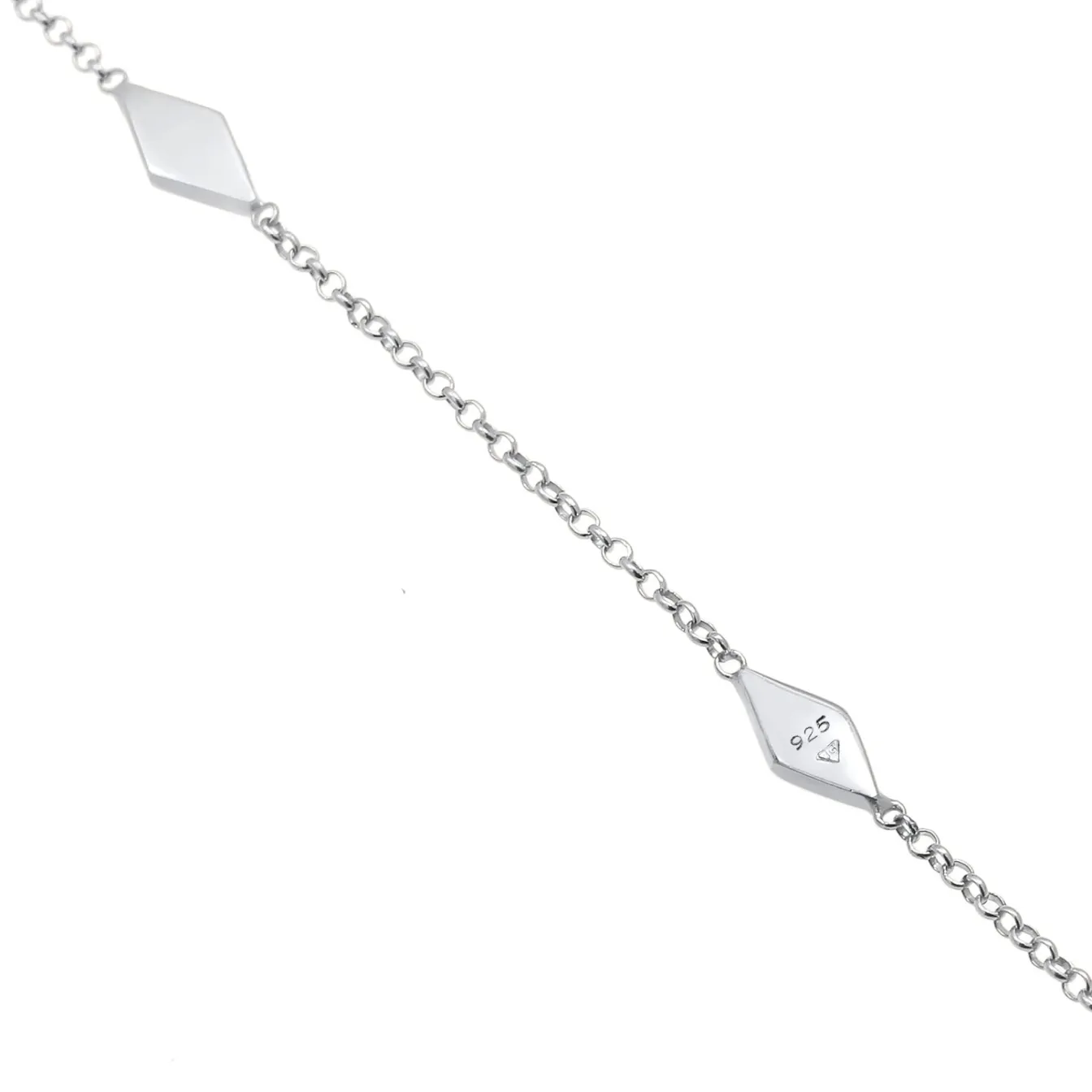 Elli "Choker Raute< Halsketten|Silber