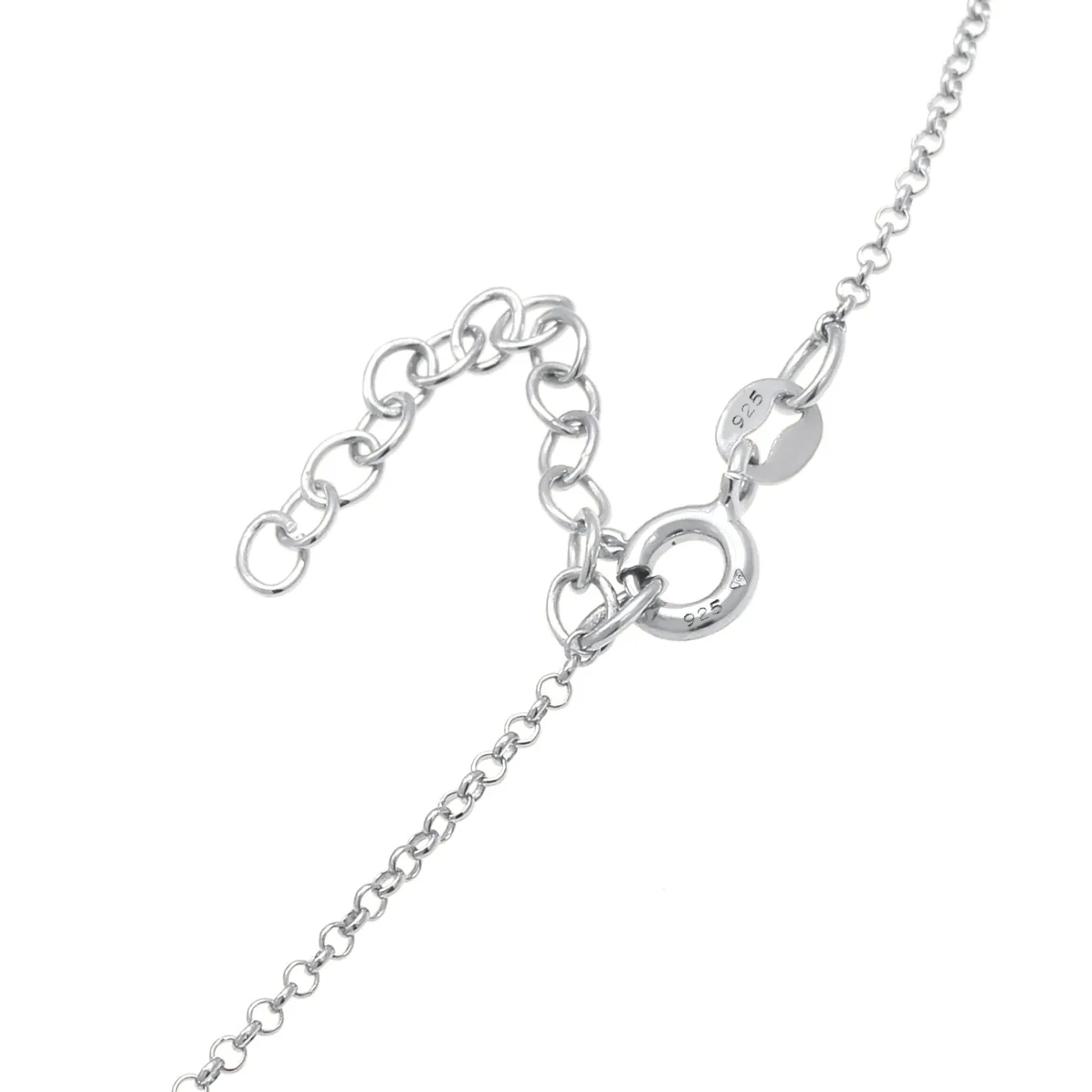 Elli "Choker Raute< Halsketten|Silber