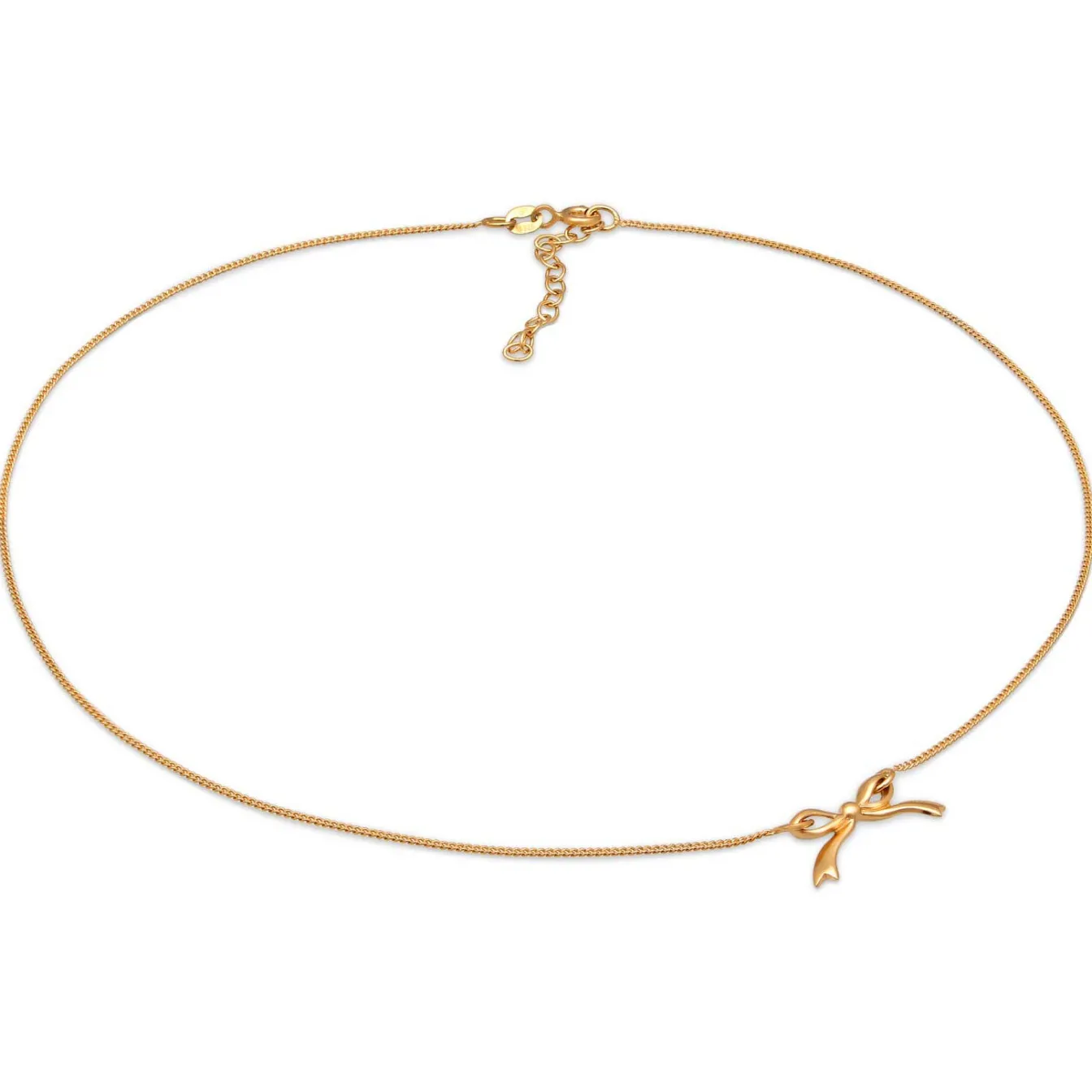 Elli "Choker Schleife< Vergoldet|Symbol-schmuck