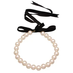 Elli "Choker Schleife | Synth. Perlen< Symbol-schmuck|Perlen