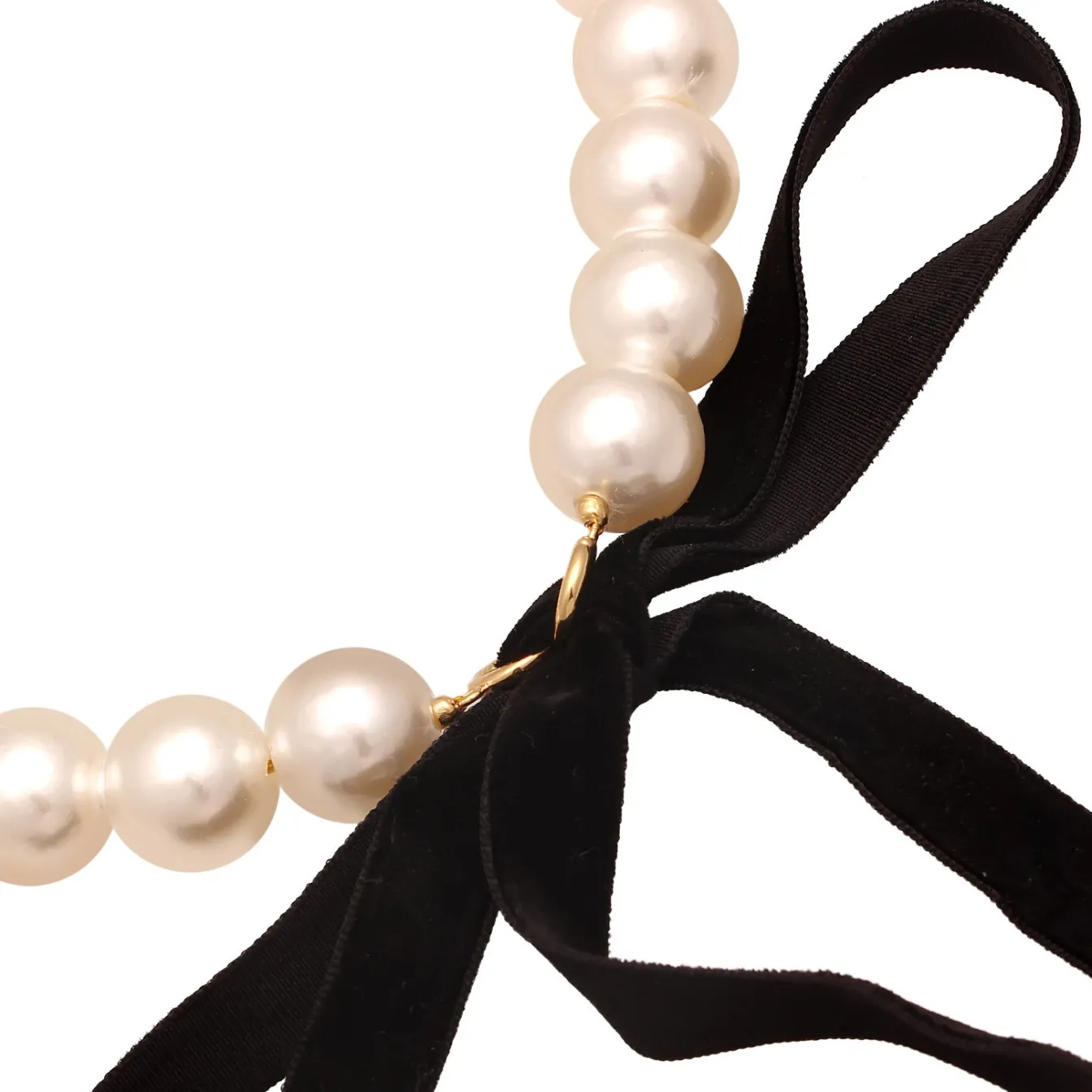 Elli "Choker Schleife | Synth. Perlen< Symbol-schmuck|Perlen