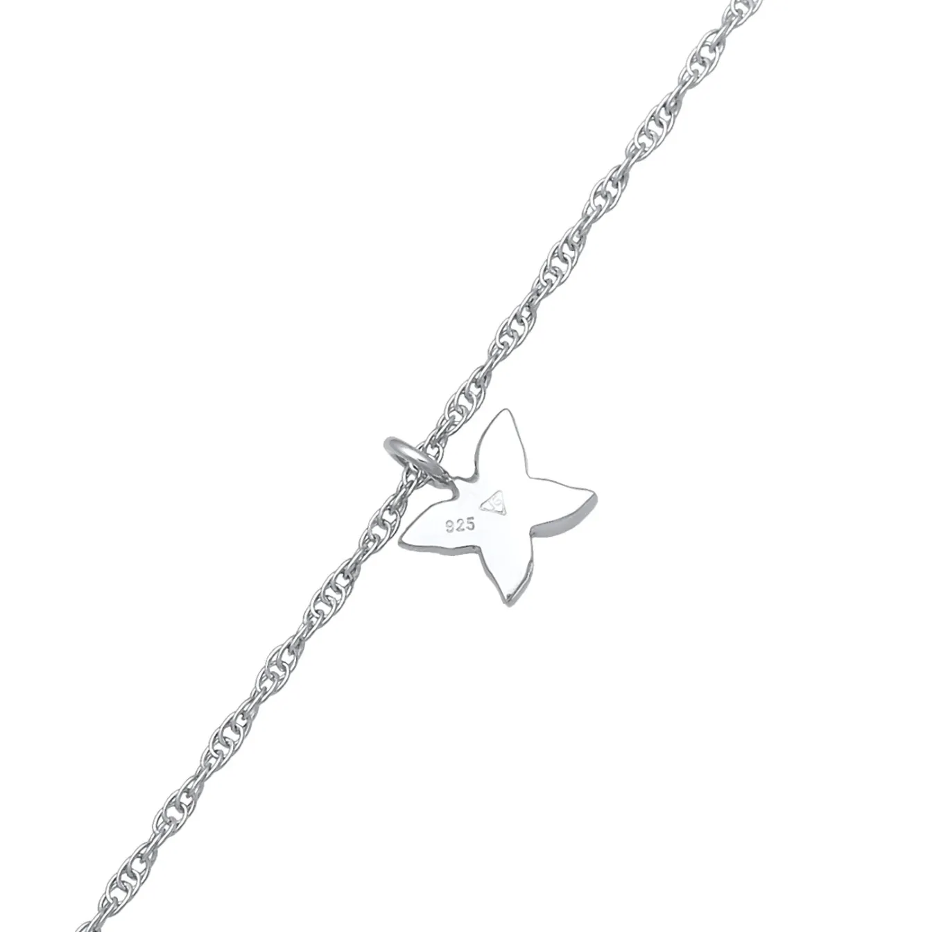 Elli "Choker Schmetterling Anhänger | Zirkonia (Weiß)< Halsketten|Vergoldet