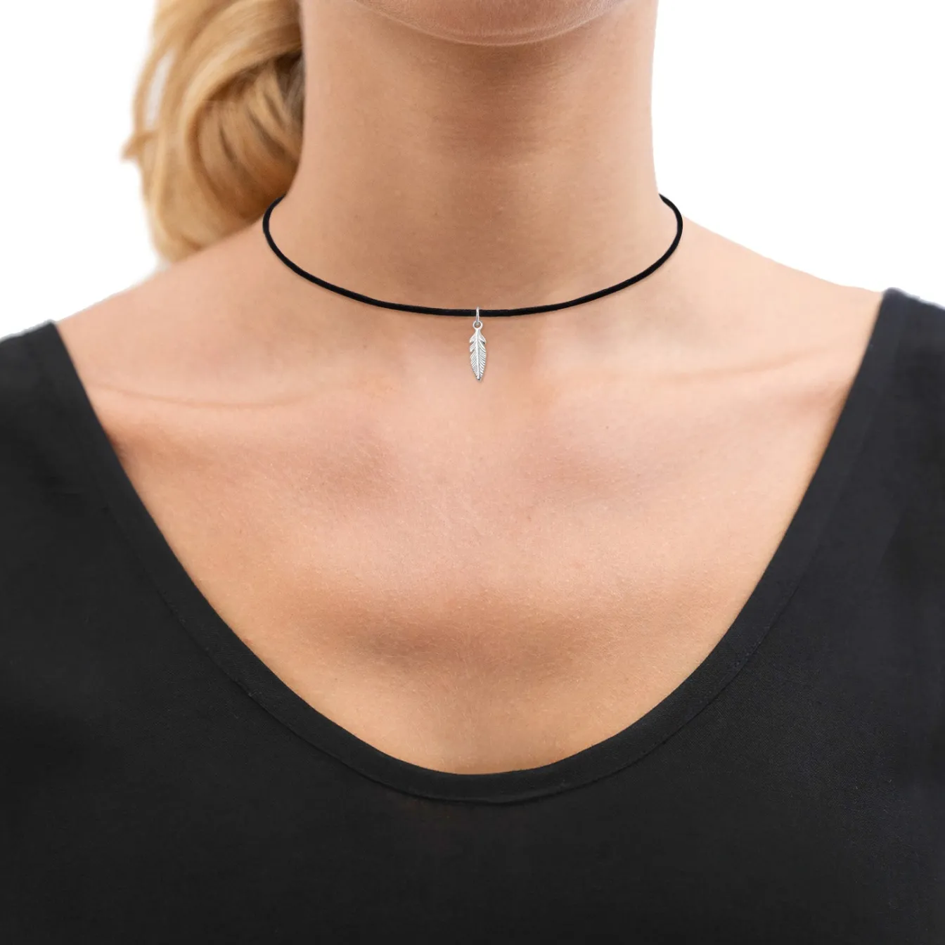 Elli "Choker Stab | Satin< Halsketten|Silber