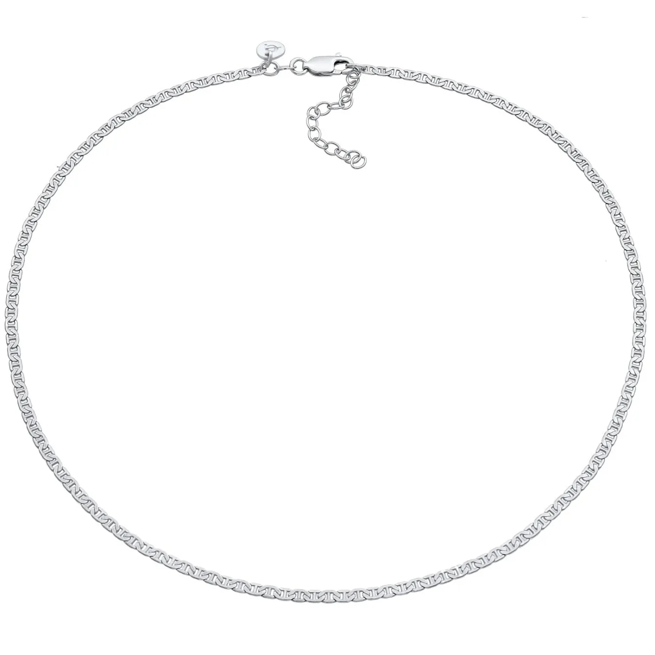 Elli "Choker Stäbchen-Panzerkette< Halsketten|Vergoldet